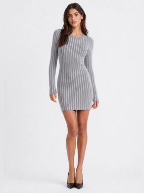 NWT & Other Stories Long Sleeve Rib-Knit Mini Dress